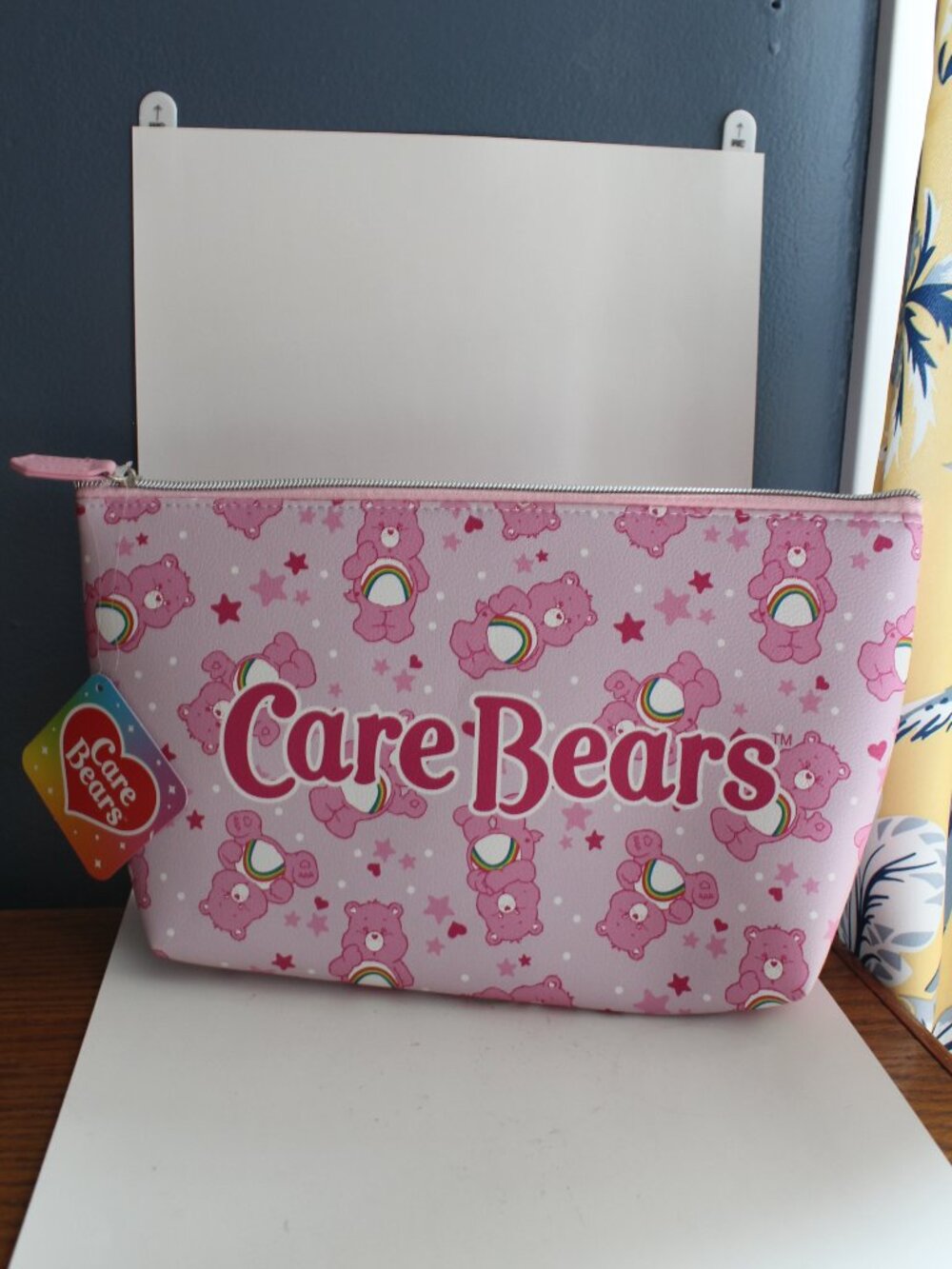 Large  Care Bears Cheer Bear Makeup Bag Toiletries